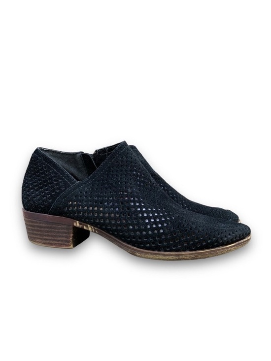 Lucky Brand Shoes - Lucky Brand Black Suede Mesh Ankle Booties Boots Shoes Women’s size 7.5